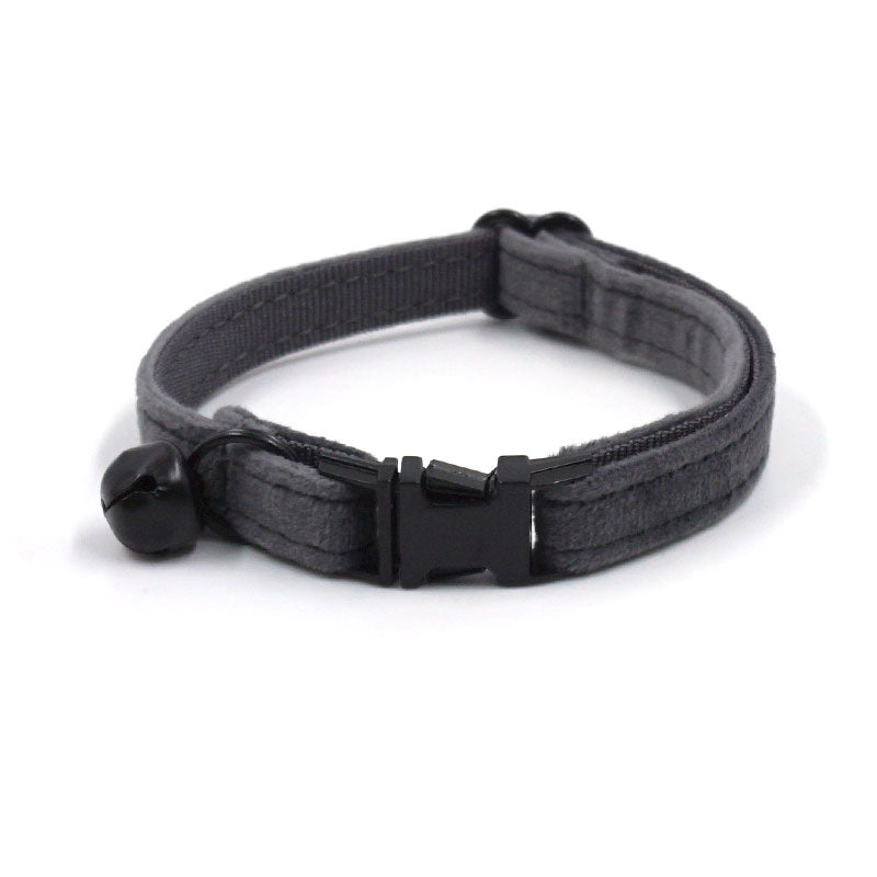 Velvet Cat Collar with Buckle